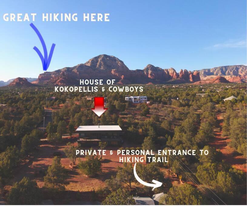 Close To Fresh Creek! Sleeps 12 ~ Amazing Views W/Serene Open Space ~ Hot Tub + Game Room ~ Trails Outside Sedona Ngoại thất bức ảnh